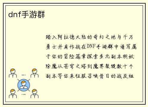 dnf手游群